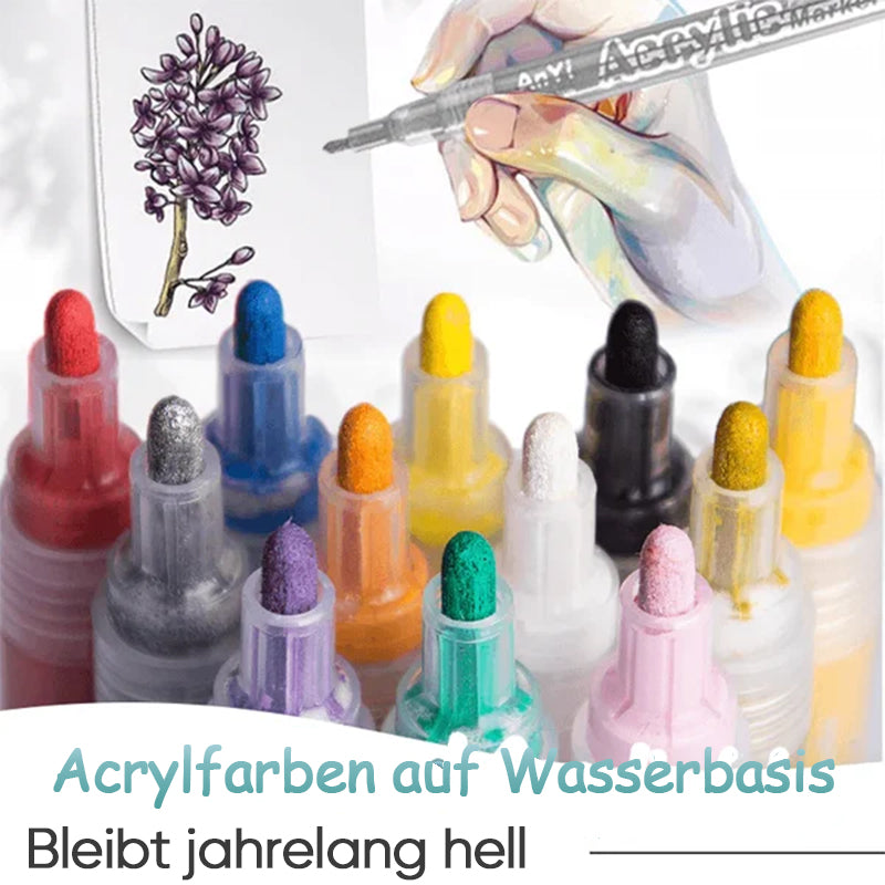 Highly pigmented acrylic paint markers