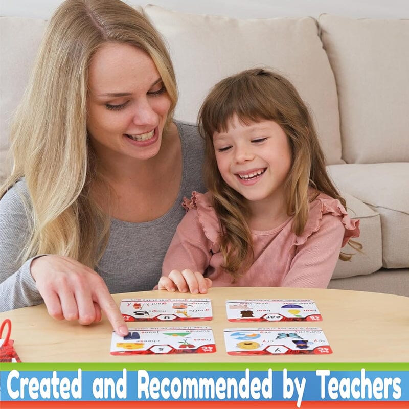 Phonics Flashcards - Learning to read in 20 steps - Digraphs CVC mixtures long vowel sounds