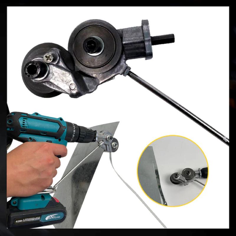 Electric drill plate cutting machine