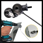 Electric drill plate cutting machine