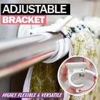 Nail-free adjustable rod holder