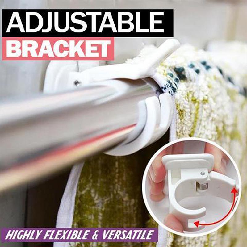 Nail-free adjustable rod holder