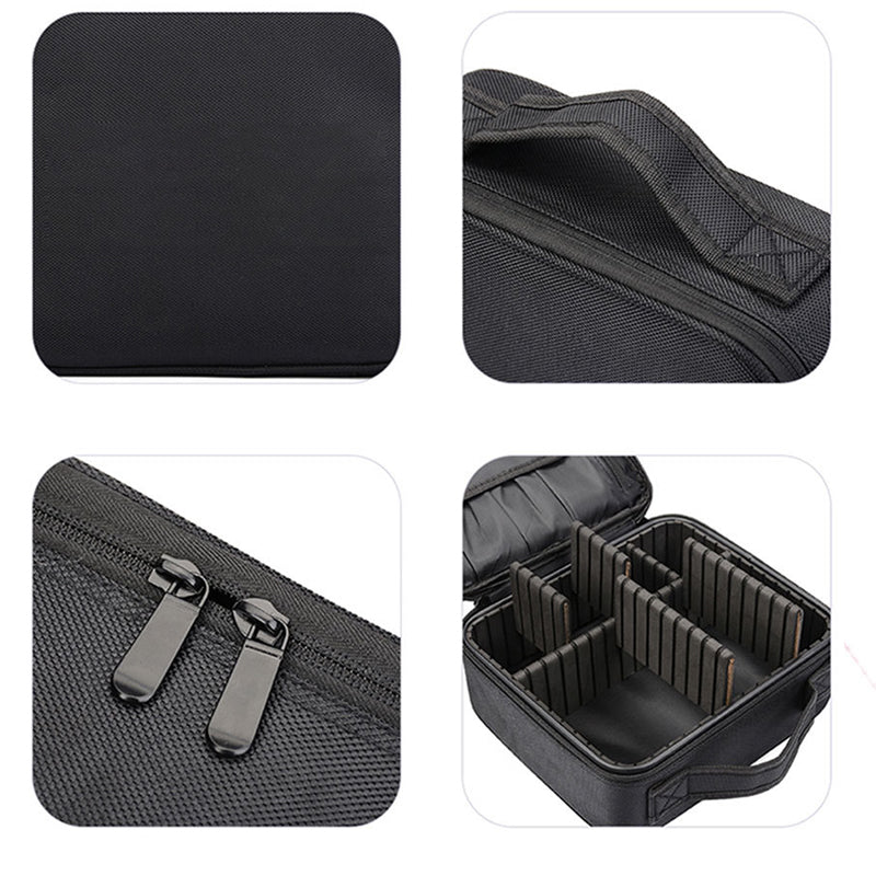 Makeup Cosmetic Storage Bag with Adjustable Compartment
