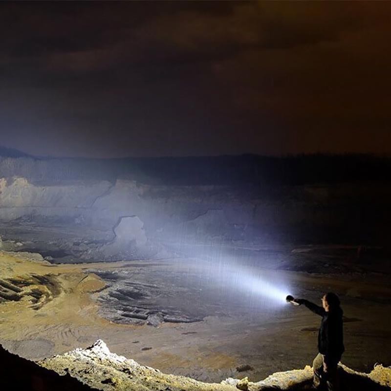 High-Power Waterproof LED Flashlight | 30,000–50,000 Lumens Rechargeable Torch