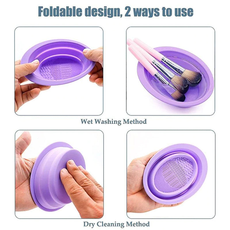 Silicone Makeup Brush Cleaner Bowl