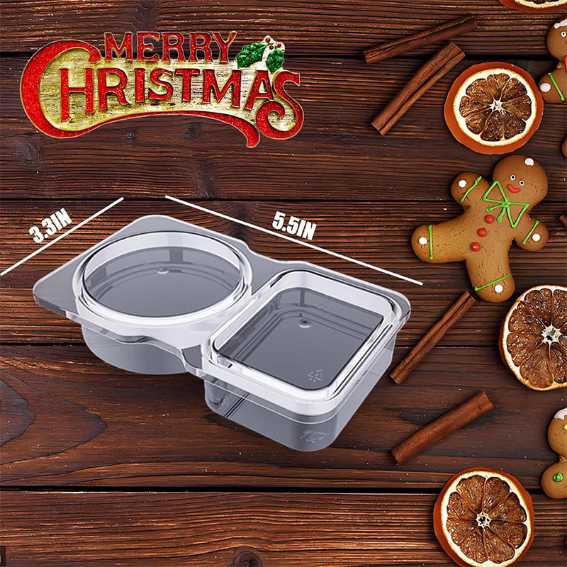 Snack container with double compartment – Leak-proof freshness container