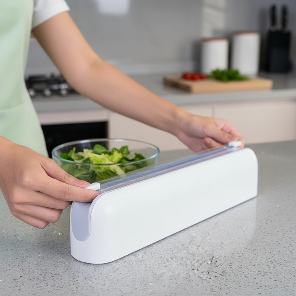 Kitchen Film Cutter Storage Dispenser Box
