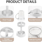 Toothbrush Holder with Dust Cover & Wash Cup