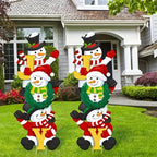 SnowyPath - Festive snowman garden decorations
