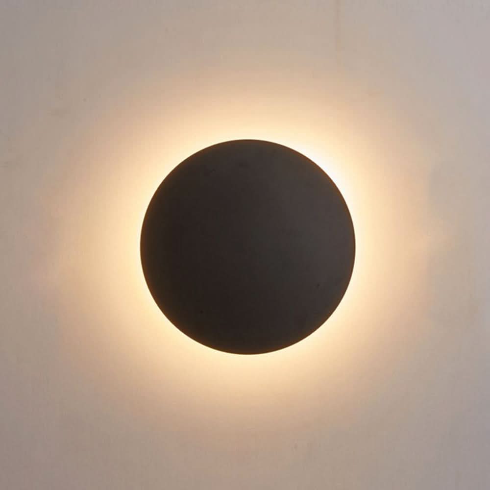 GlowNight Metal Round LED Wall Light