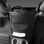 Car Seat Gap Faux Fur Storage Hanging Bag Mesh Organizer