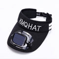 Sun Visor Hat with Solar Powered Fan, for Camping, Hiking