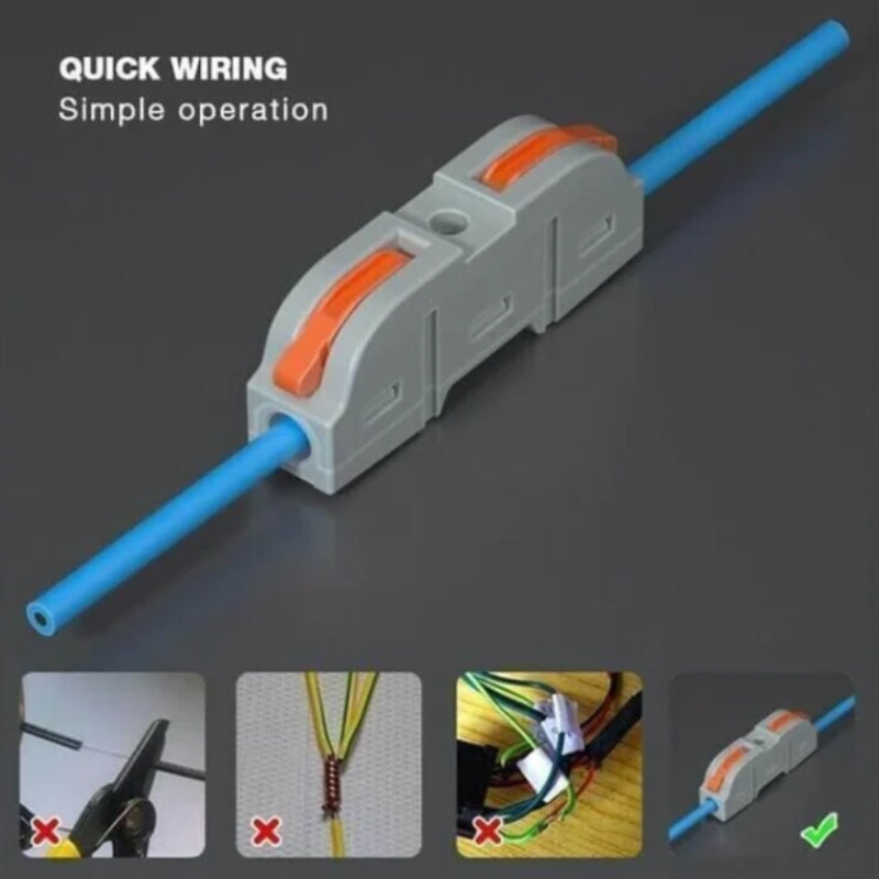 Push-type quick connection terminal, wire splitting