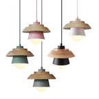 Pendant lights made of Nordic wood