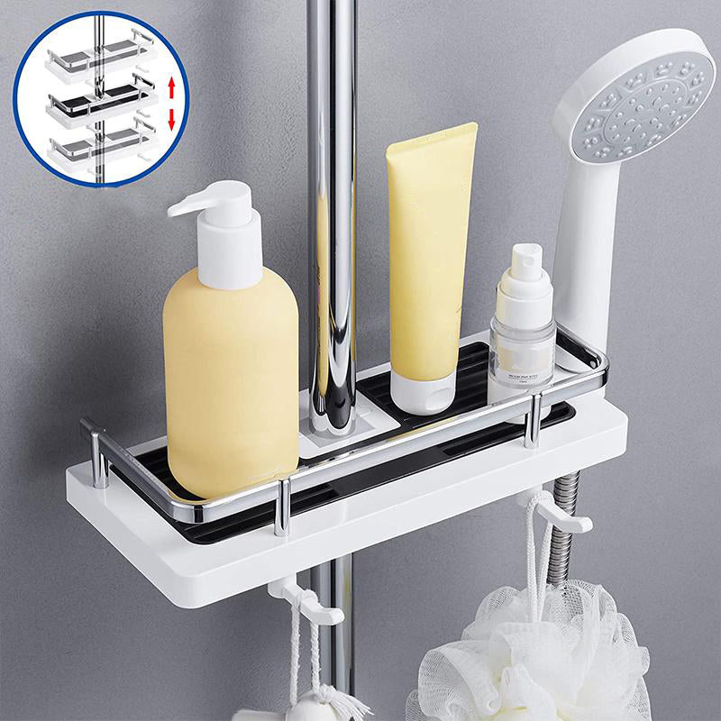 Bathroom Rod Shower Shelf Holder