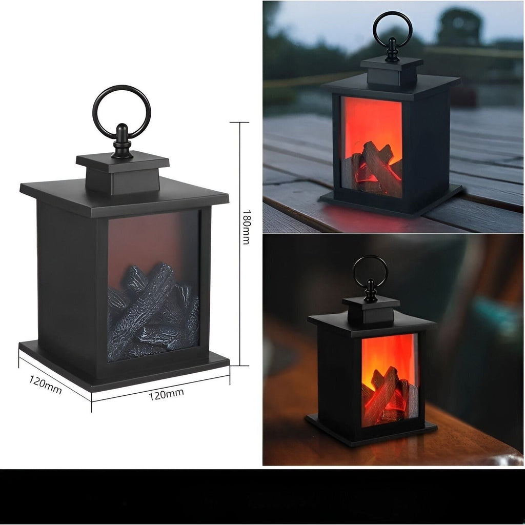 RadiantFlame LED Lantern – Realistic Flame Table Lamp for Cosy Ambient Lighting