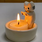 CharmingCat - Playful Resin Candle Drawer for Organization