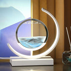 LED Table Lamp with Moving Sand Landscape – SandLight
