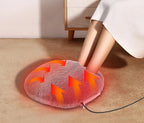 Fluffy heated foot warmers | Cozy heated foot cushion