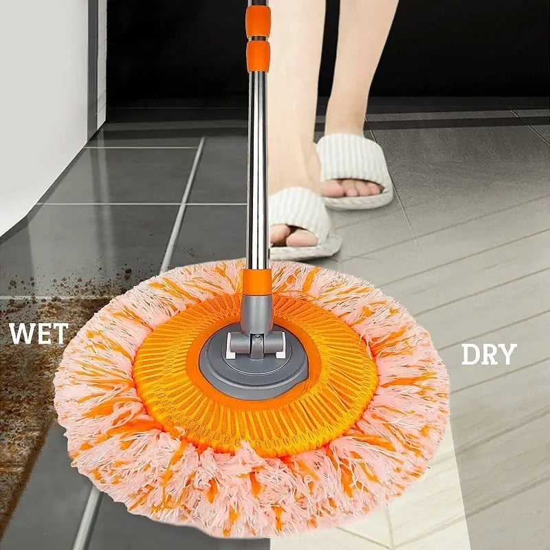 360° Redating microfiber mop with extendable handle