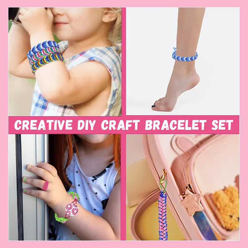 Hand rope braided set – Creative bracelet craft set for children