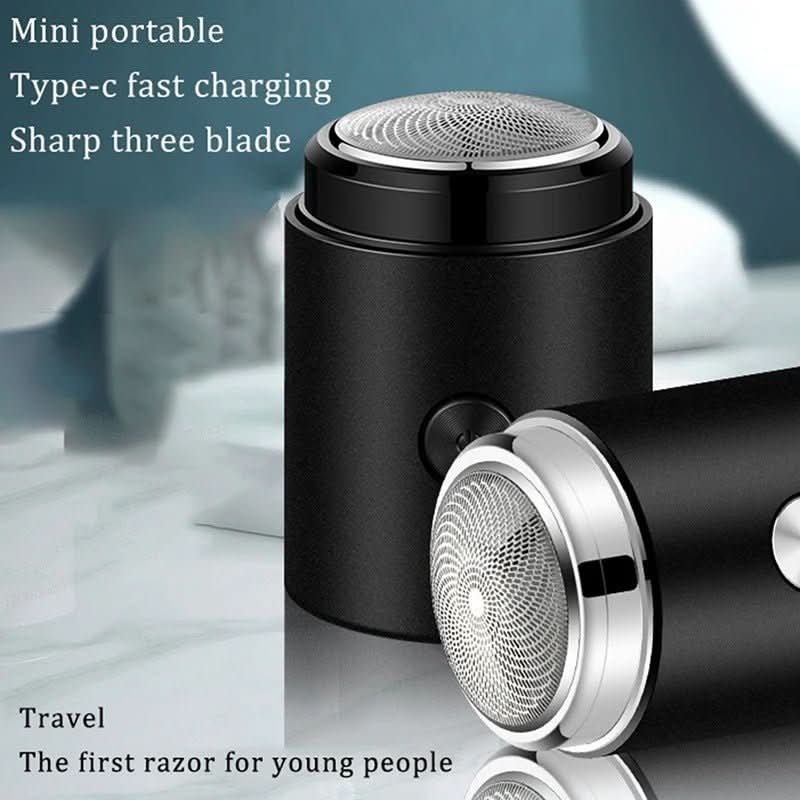 Compact electric shaver for precise shaving when travelling