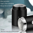 Compact electric shaver for precise shaving when travelling