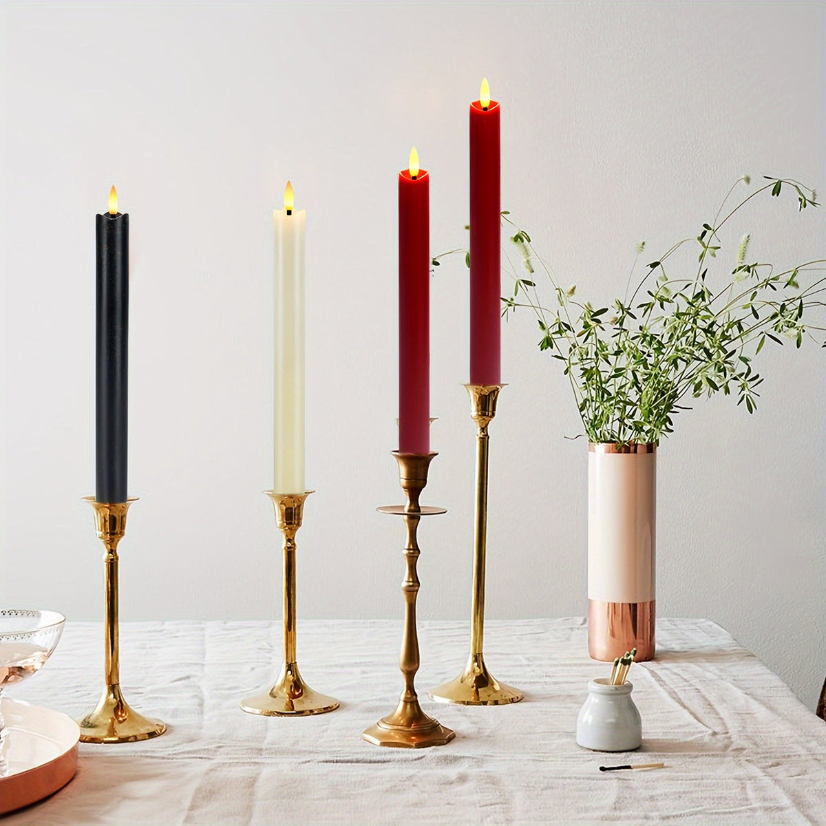 Eebuss Flameless Cone Candles – Realistic LED Effect