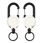 Outdoor automatic retractable wire Luya tactical keyring with theft protection