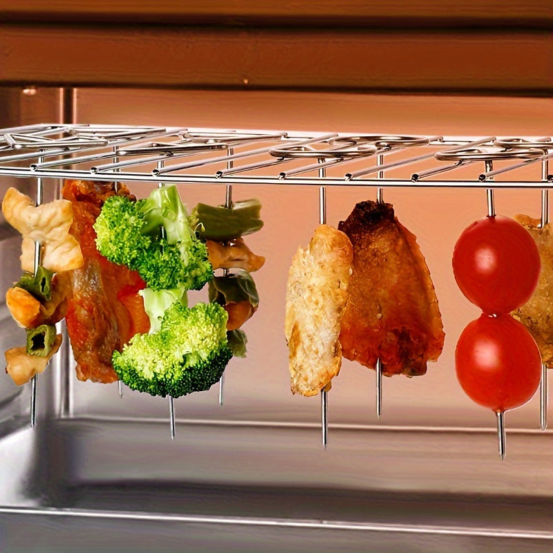 GrillMeisterX Turbo Skewers — Perfect, juicy skewers without twisting stress for your ultimate barbecue party (10 pieces)
