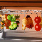 GrillMeisterX Turbo Skewers — Perfect, juicy skewers without twisting stress for your ultimate barbecue party (10 pieces)