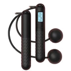 Weighted Cordless Jump Rope with Counter | Ergonomic, Tangle-Free Design for Home Workouts and Cardio Training