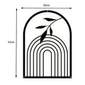Nordic Iron Line Wall Art – Antique Silhouette Metal Pendants