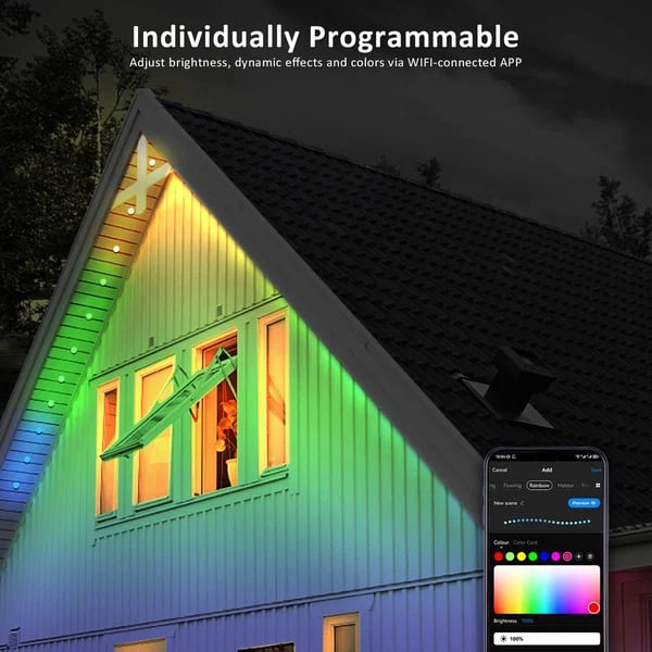 MagicGlow - Simple vibrant outdoor lighting with app control