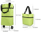 Foldable green shopping bag