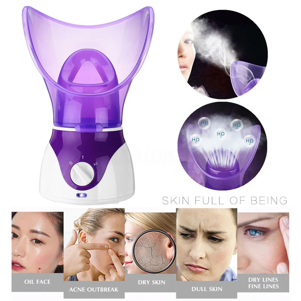 Face Steamer With Adjustable Steam Levels And Aromatherapy Function