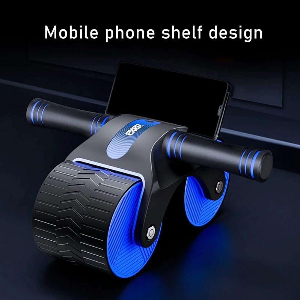 Roller - Non-slip abdominal trainer wheel with recoil function