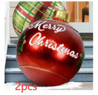 Inflatable Christmas Ball Outdoor Decoration 60cm – Weather Resistant PVC Christmas Decoration