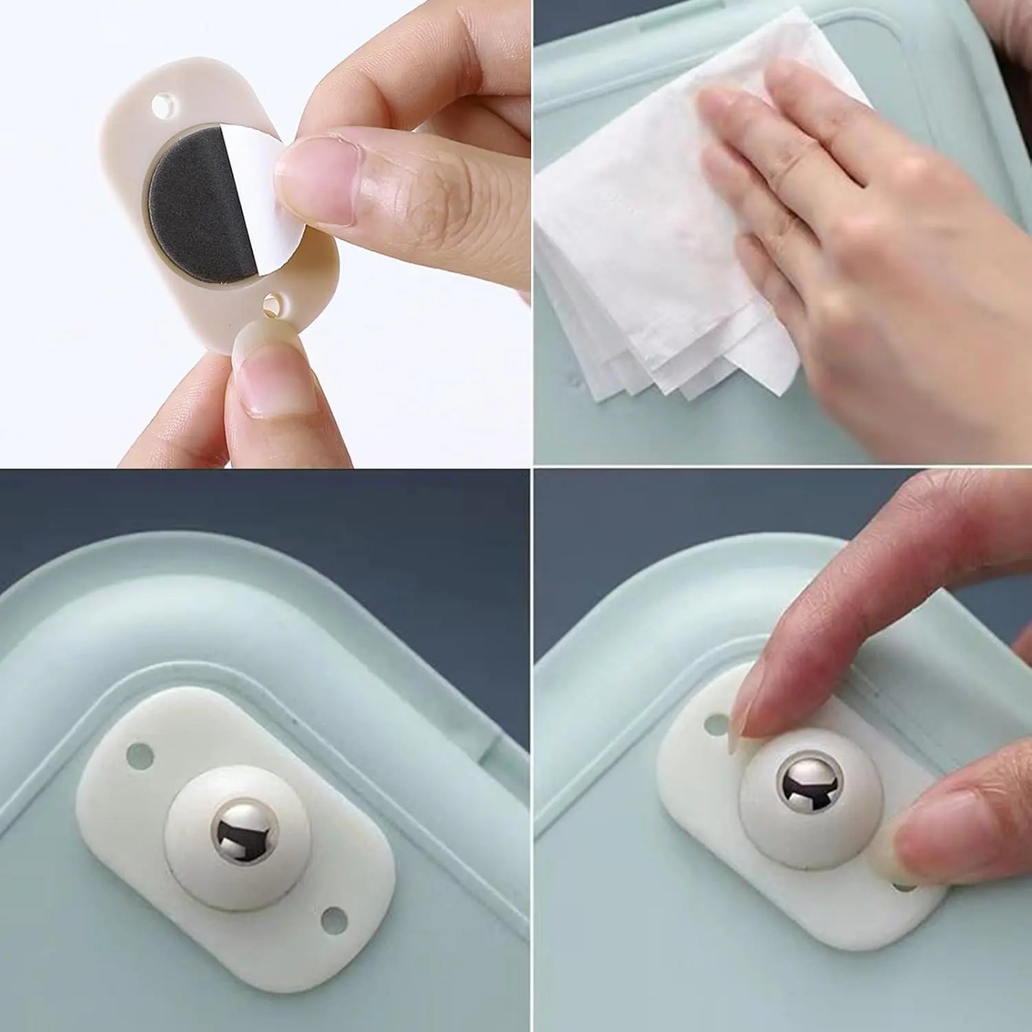 Self-adhesive 360° mini rolls for storage & furniture