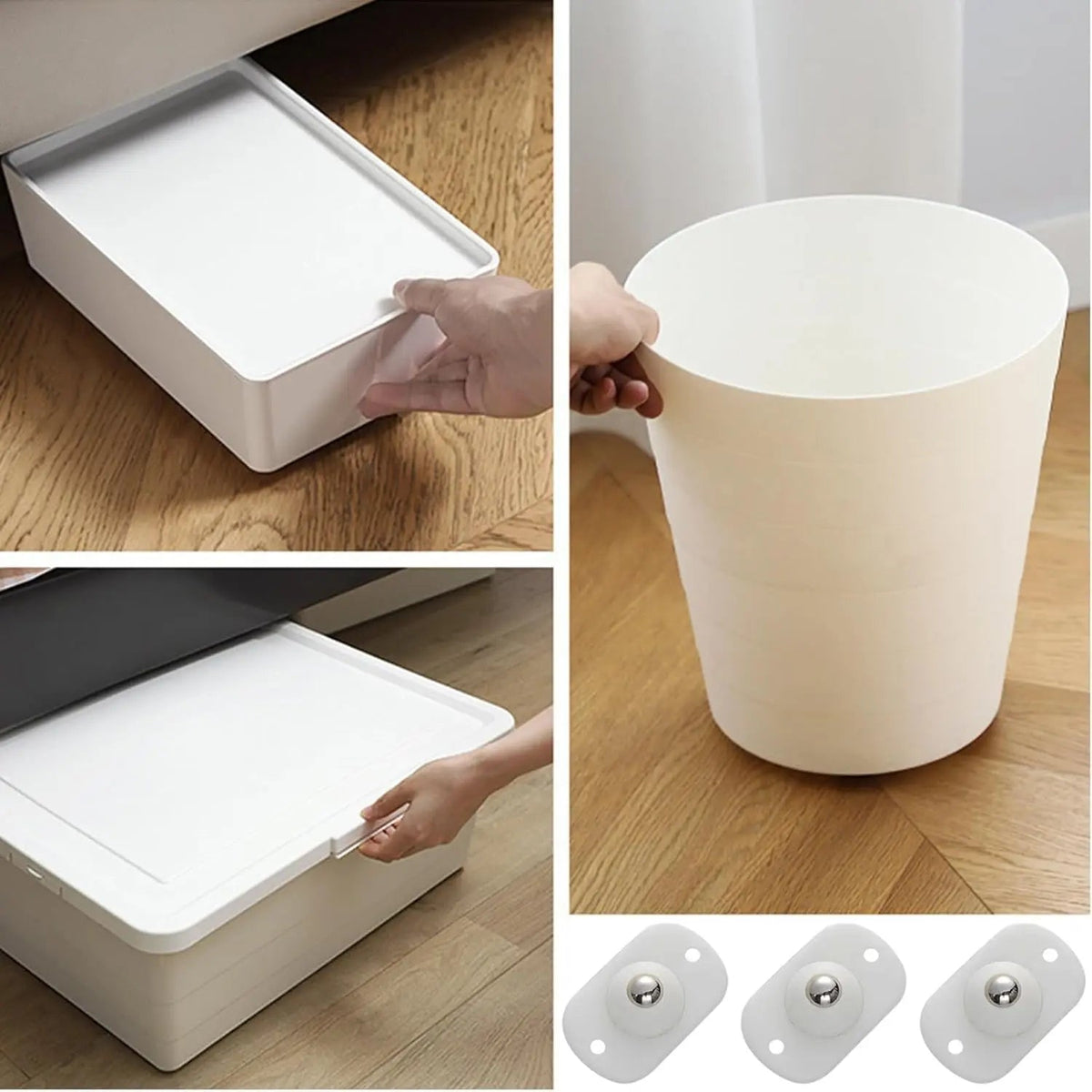 Self-adhesive 360° mini rolls for storage & furniture