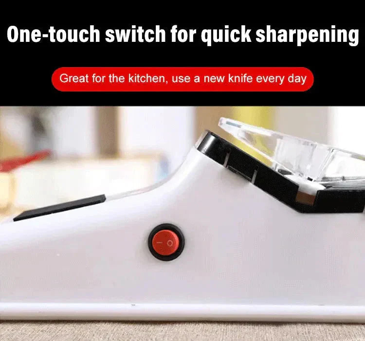 Electric Knife Sharpener | Double-Sided | 5-Second USB Rechargeable Blade Restorer