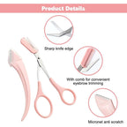 Pink Eyebrow Grooming Kit