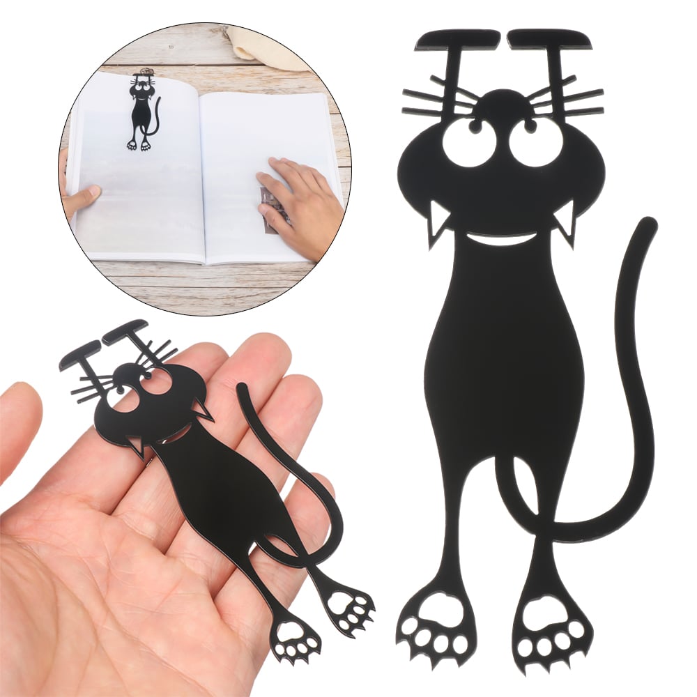 Curious Cat Bookmark- Locate Reading Progress With Cute Cat Paws