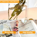 Modern Clear Acrylic Book Vase – Transparent, Creative Flower Vase
