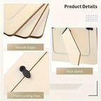 MemoryWood - Modern Wooden Photo Frame Set