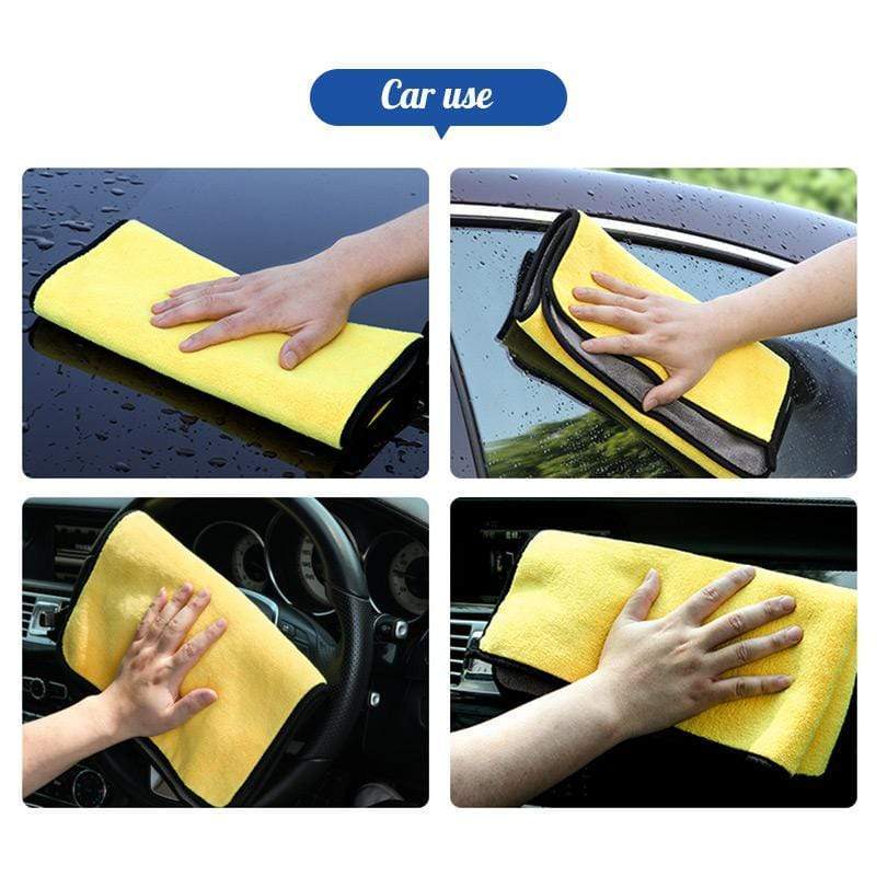 Double-sided absorbent microfiber towel