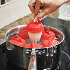 YolkCraft Egg Molder Cooking Pods | Easy Hard-Boiled & Poached Egg Maker | Dishwasher Safe