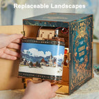 Train Cabin Series – European Travels Motion Scene DIY Book Nook Kit