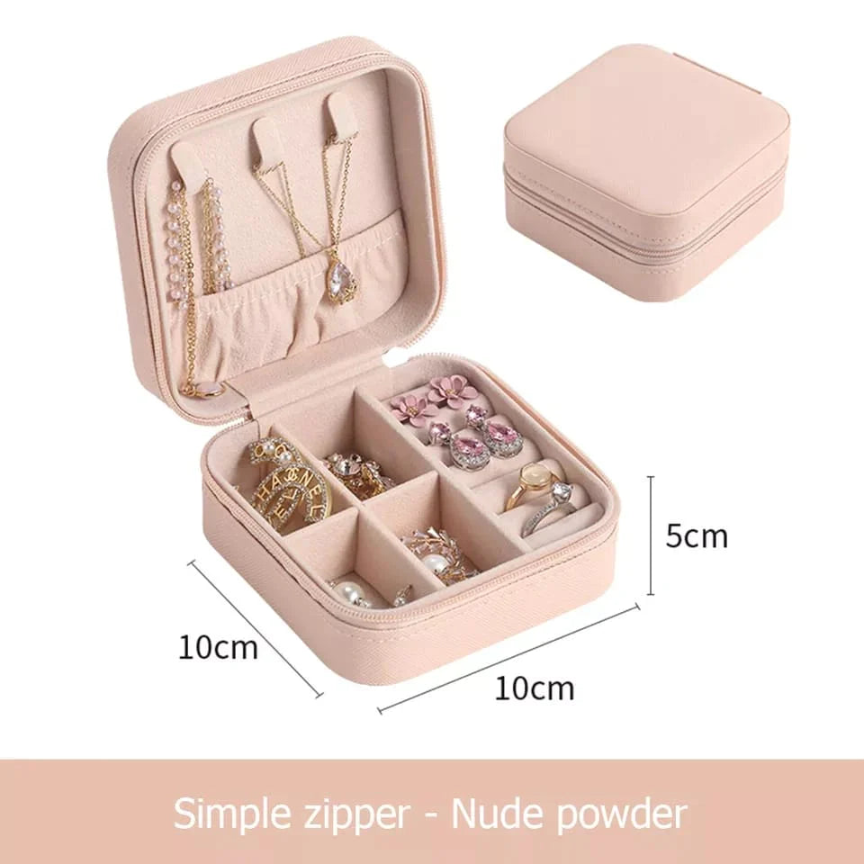 Portable Jewellery Box Organizer Travel Jewelry Storage Case for Earrings Necklace