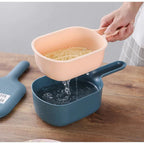 Multifunctional Vegetable Slicer With Catchment Container – Practical Kitchen Helper For Easy Cutting, Grating & Slicing